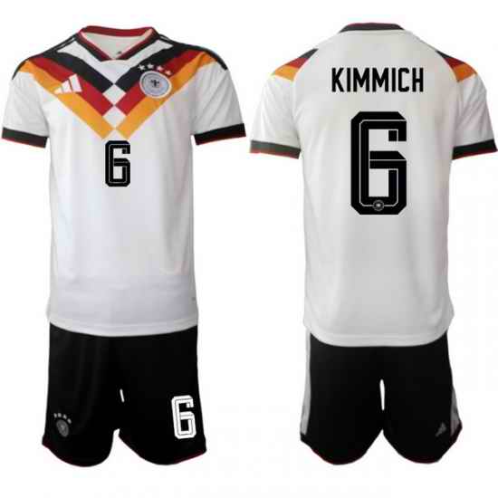 Germany 2026 FIFA World Cup Soccer Jersey White #6 KIMMICH